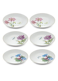 Hermia DNR0065 Platos de Postre Porcelana 20 cm (6 Piezas)